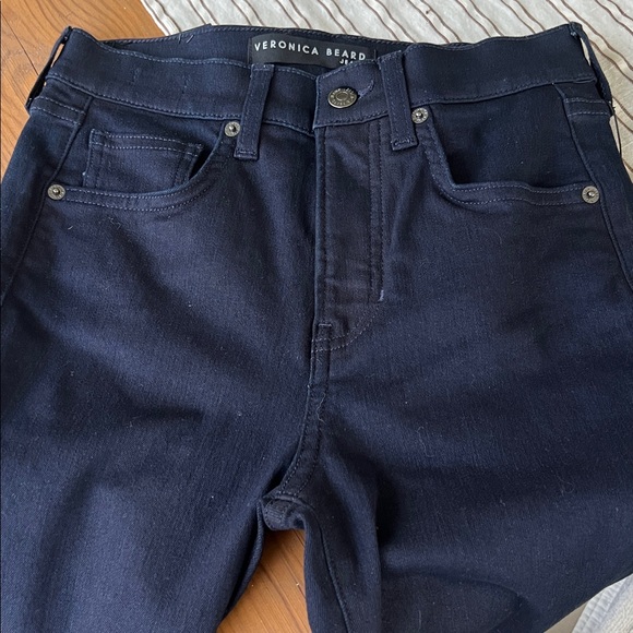 Veronica Beard Indigo Beverly High Rise Skinny Flare Jeans Size 26 NWT - Picture 8 of 9